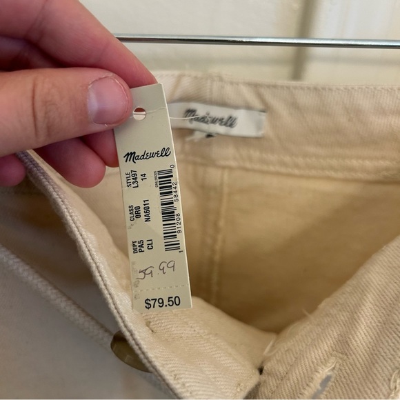 Madewell Capital A-Line Mini Skirt Size 14 Cloud Lining - Picture 7 of 8